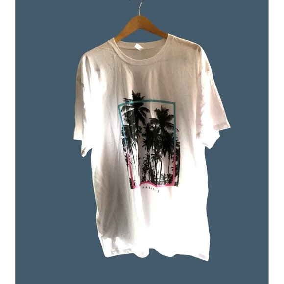 FIFTHSUN- MENS WHITE FRONT GRAPHIC CREW NECK SHORT SLEEVE T-SHIRT SIZE 2X-LARGE - Picture 2 of 7